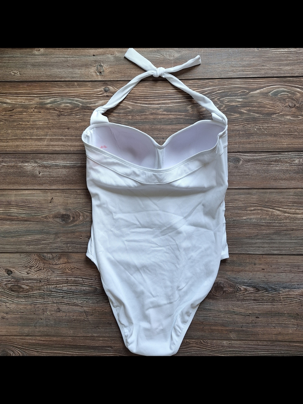 NWT Lilly Pulitzer JYN One-Piece Halter Swimsuit Resort White Classic Elegance - Picture 3 of 14